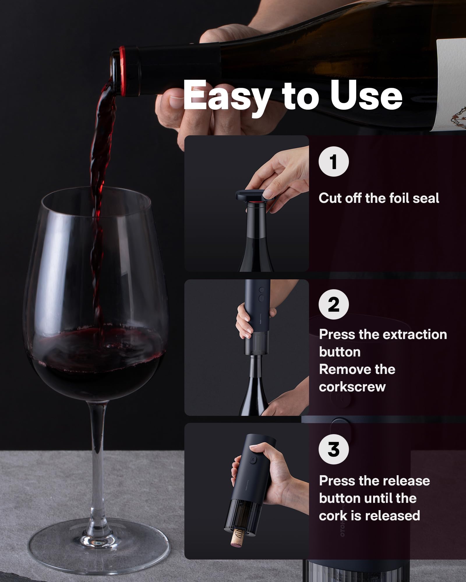 Regalo práctico para amantes del vino, añade sofisticación.