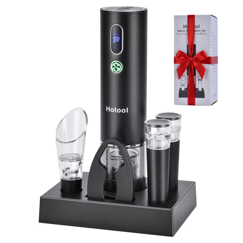 Hotool abridor eléctrico para botella de vino con base estable