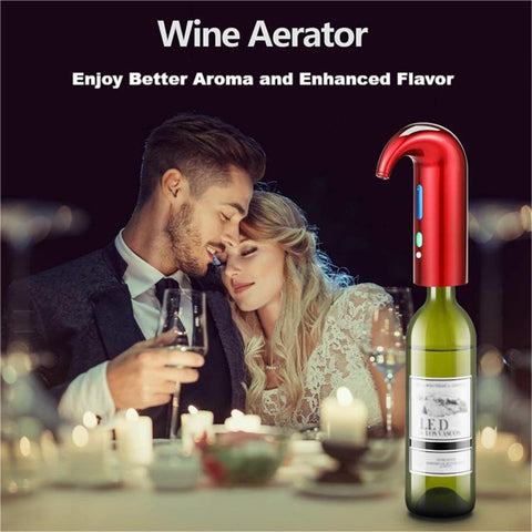 Hotool aerador de lujo para una mesa elegante.