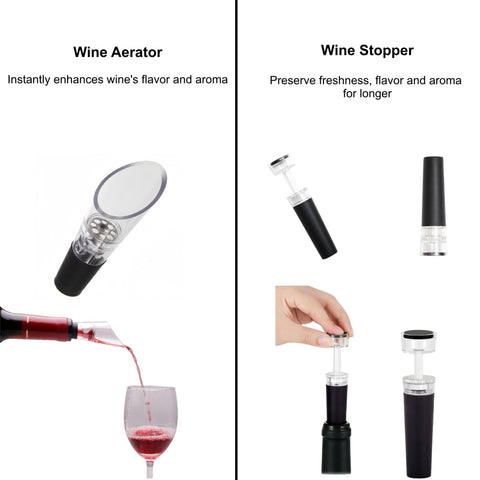 Hotool Aireador de vino: mejora el aroma al servir.