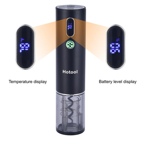 Hotool pantalla LED que muestra temperatura y nivel de batería