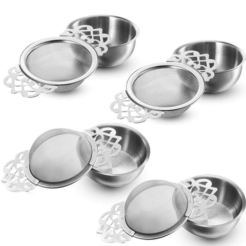 Hotop Empress con malla fina filtra hojas sueltas para una taza limpia.