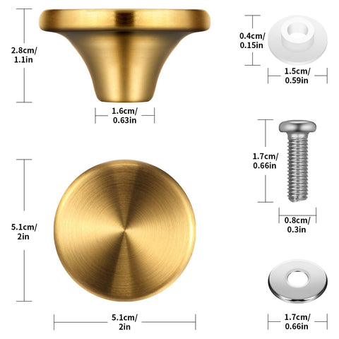 Hotop tornillos de acero inoxidable para manijas, ajuste seguro.