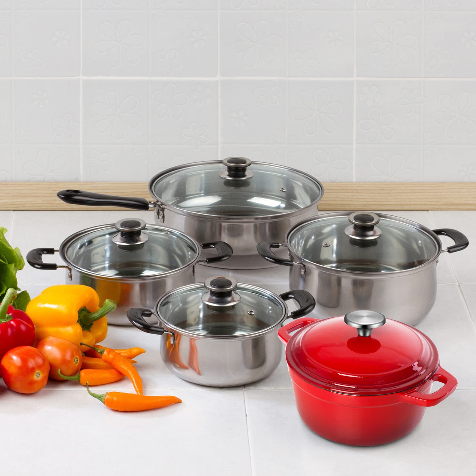 Tornillos de repuesto para pomo de tapa Hotop, acero inoxidable.