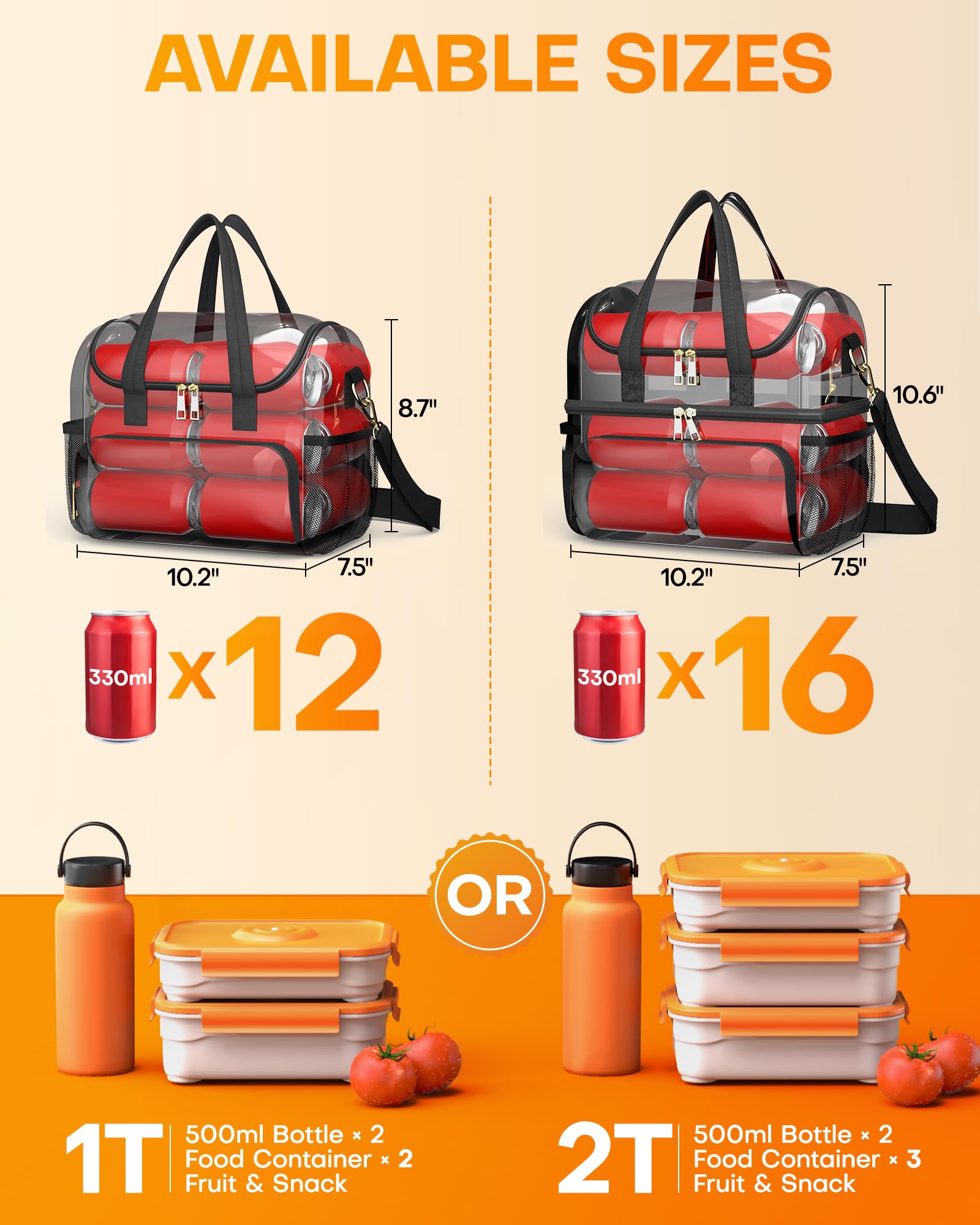 Correas ajustables y asas acolchadas para transporte cómodo.