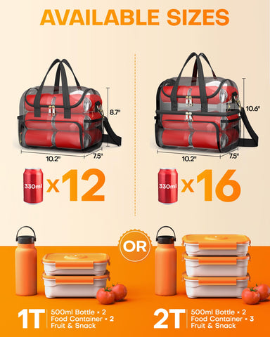 Correas ajustables y asas acolchadas para transporte cómodo.