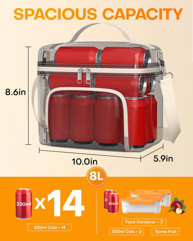 Bolsa HOTOR de mujer con capacidad de 8L para comida, meriendas y bebidas.