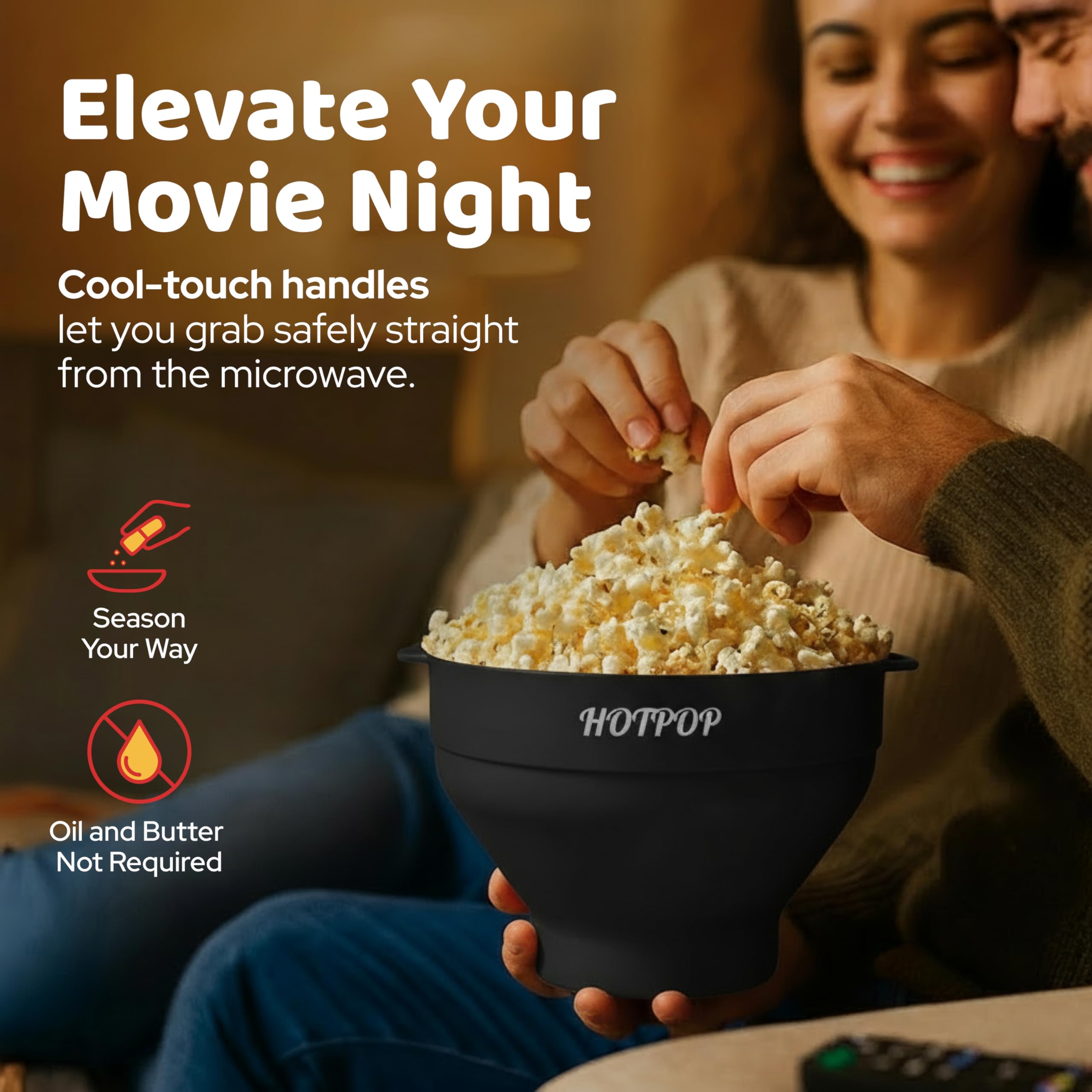 Hotpop apto para lavavajillas, limpieza fácil y rápida.