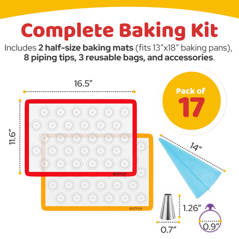 HotPop boquillas de pastelería, 8 piezas para diseños precisos en macarons.
