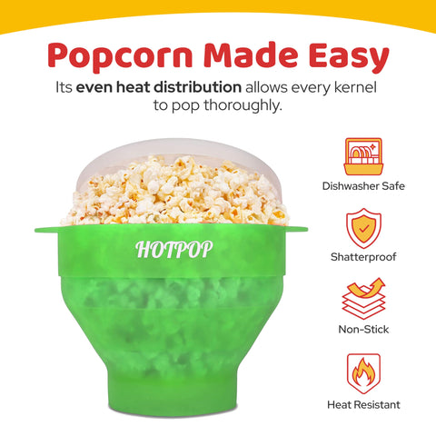 Hotpop capacidad de hasta 15 tazas para toda la familia.