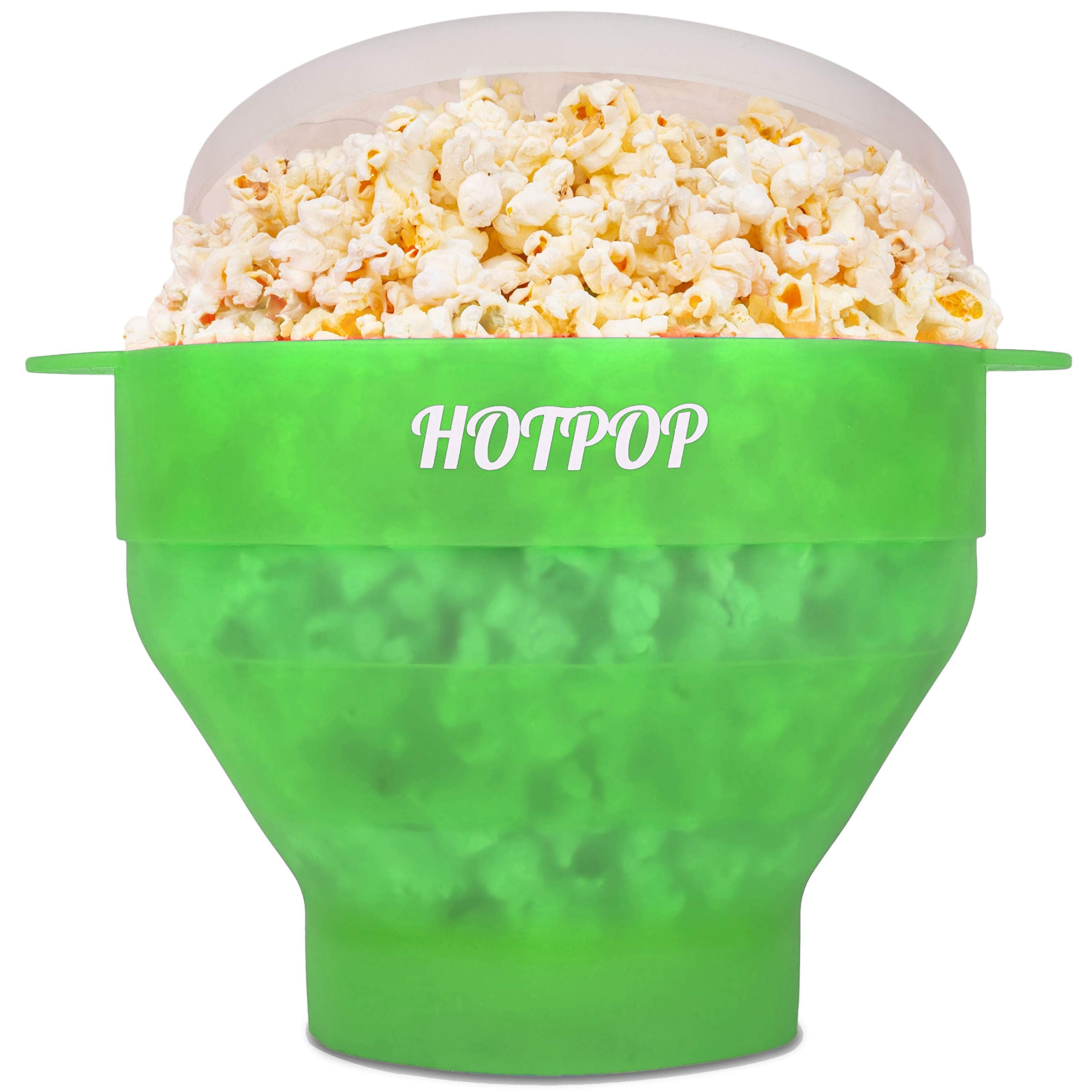 Hotpop palomitas en microondas con silicona duradera para cocción uniforme.