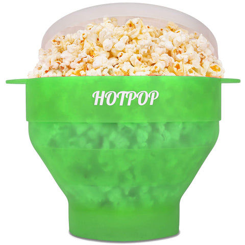 Hotpop palomitas en microondas con silicona duradera para cocción uniforme.