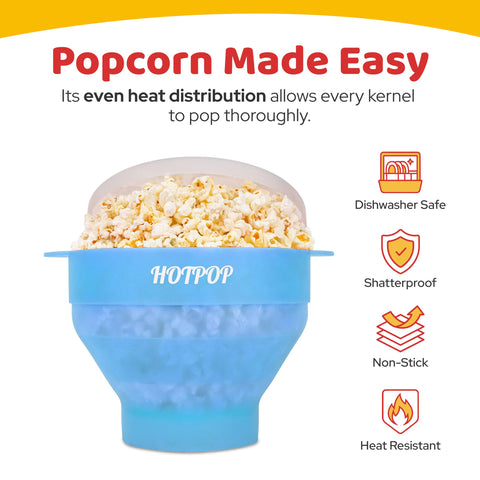HotPOP palomitero apto para lavavajillas, limpieza rápida