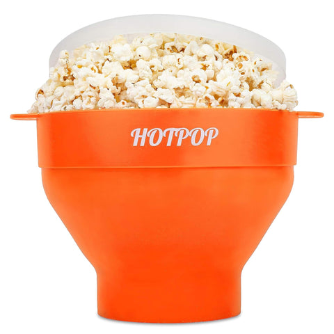 Hotpop palomitero de silicona para microondas, cocción rápida y uniforme.