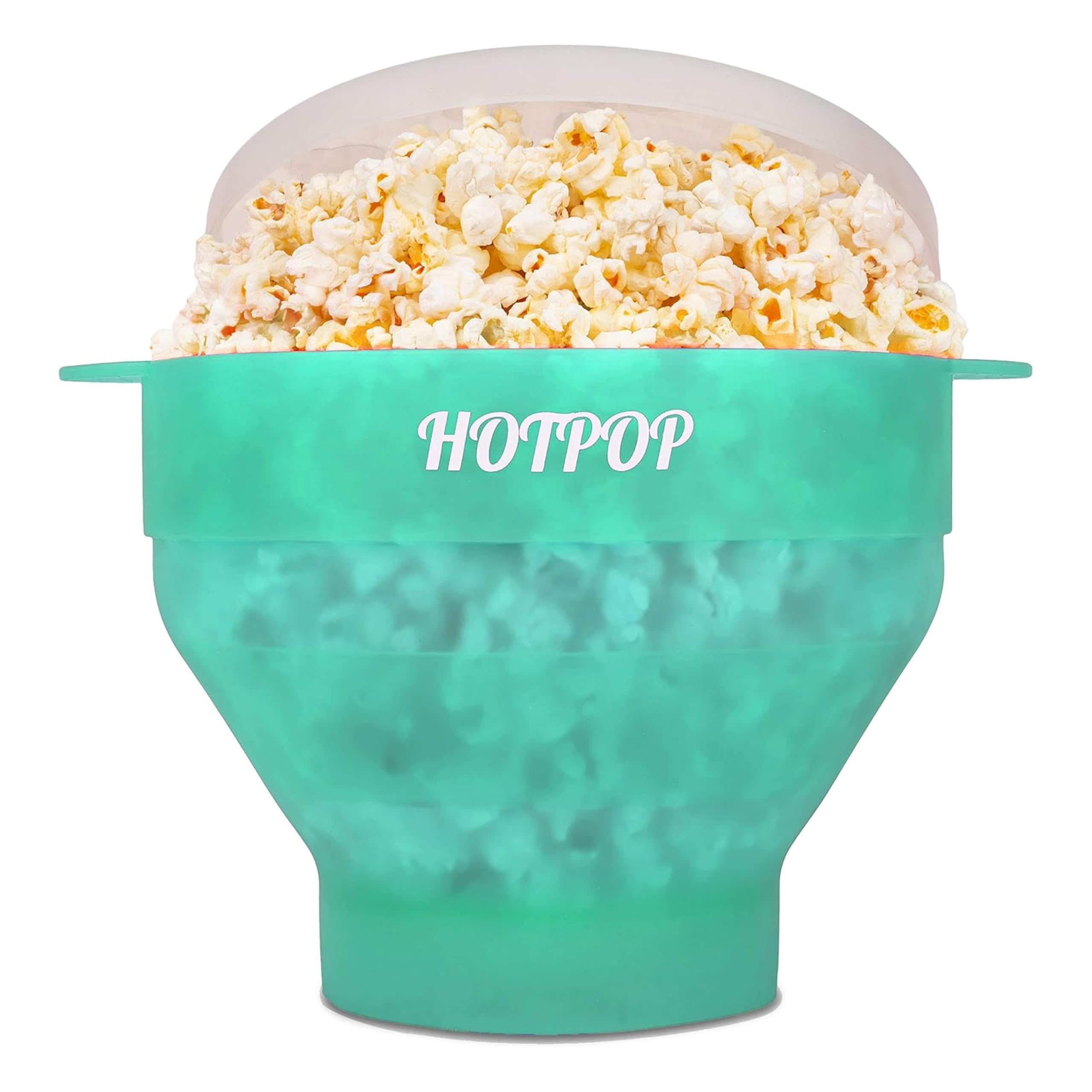 Hotpop palomitero de microondas de silicona con tapa para palomitas crujientes.