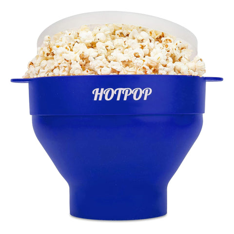 HOTPOP palomitero para microondas con tapa para palomitas rápidas y seguras.