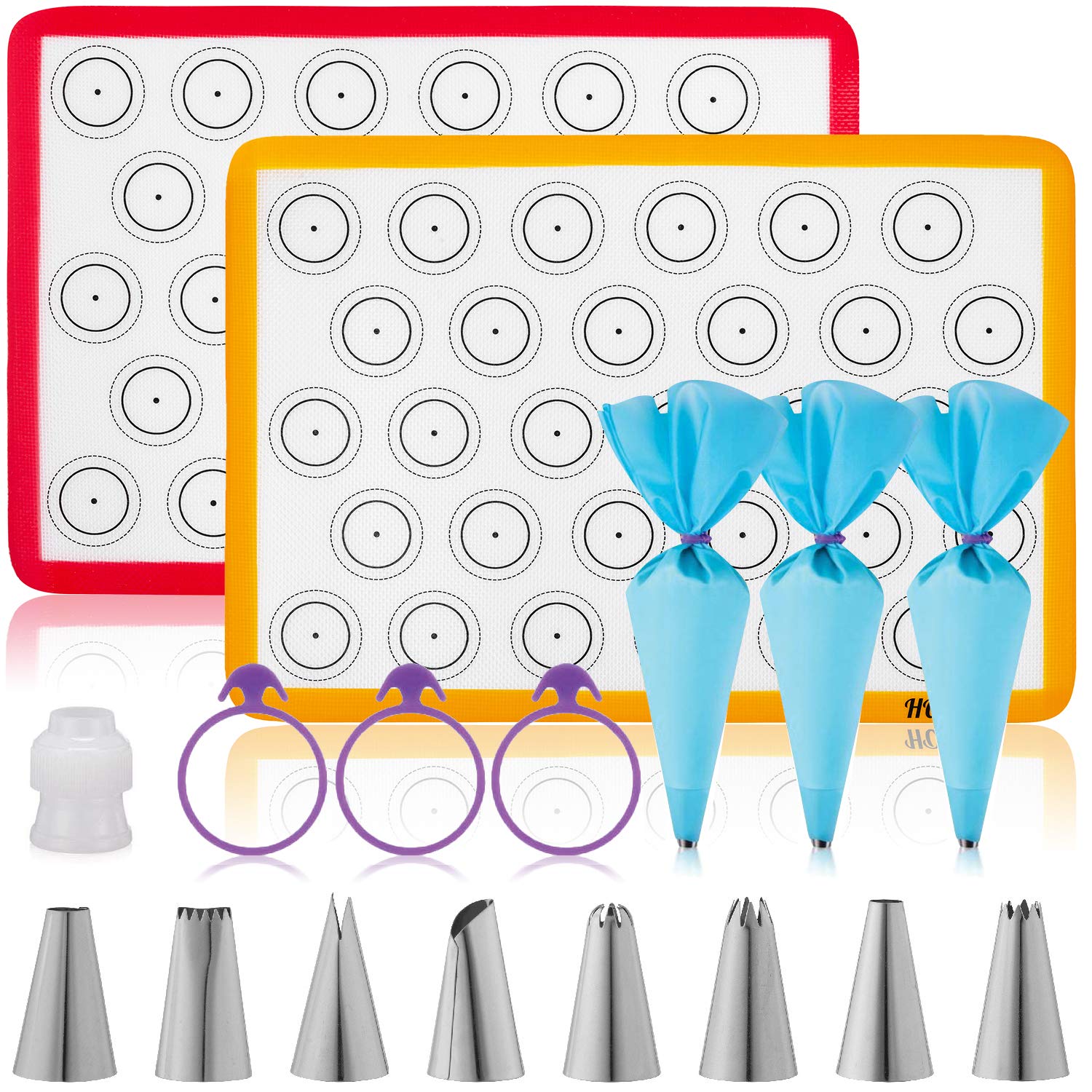 HotPop set de boquillas y bolsas para macarons, ideal para repostería en casa.