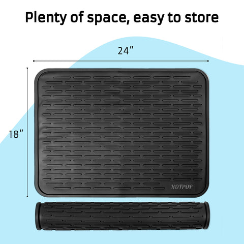 HOTPOP XXL superficie con líneas elevadas favorece flujo de aire y secado eficiente.