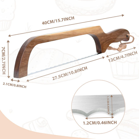 Cuchillo HOTTOR con acero 420 garantiza filo duradero para pan y masa.