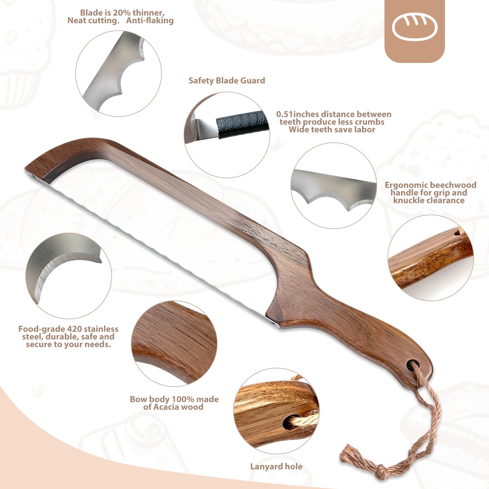 Cuchillo HOTTOR, mango ergonómico para un agarre estable durante el corte.
