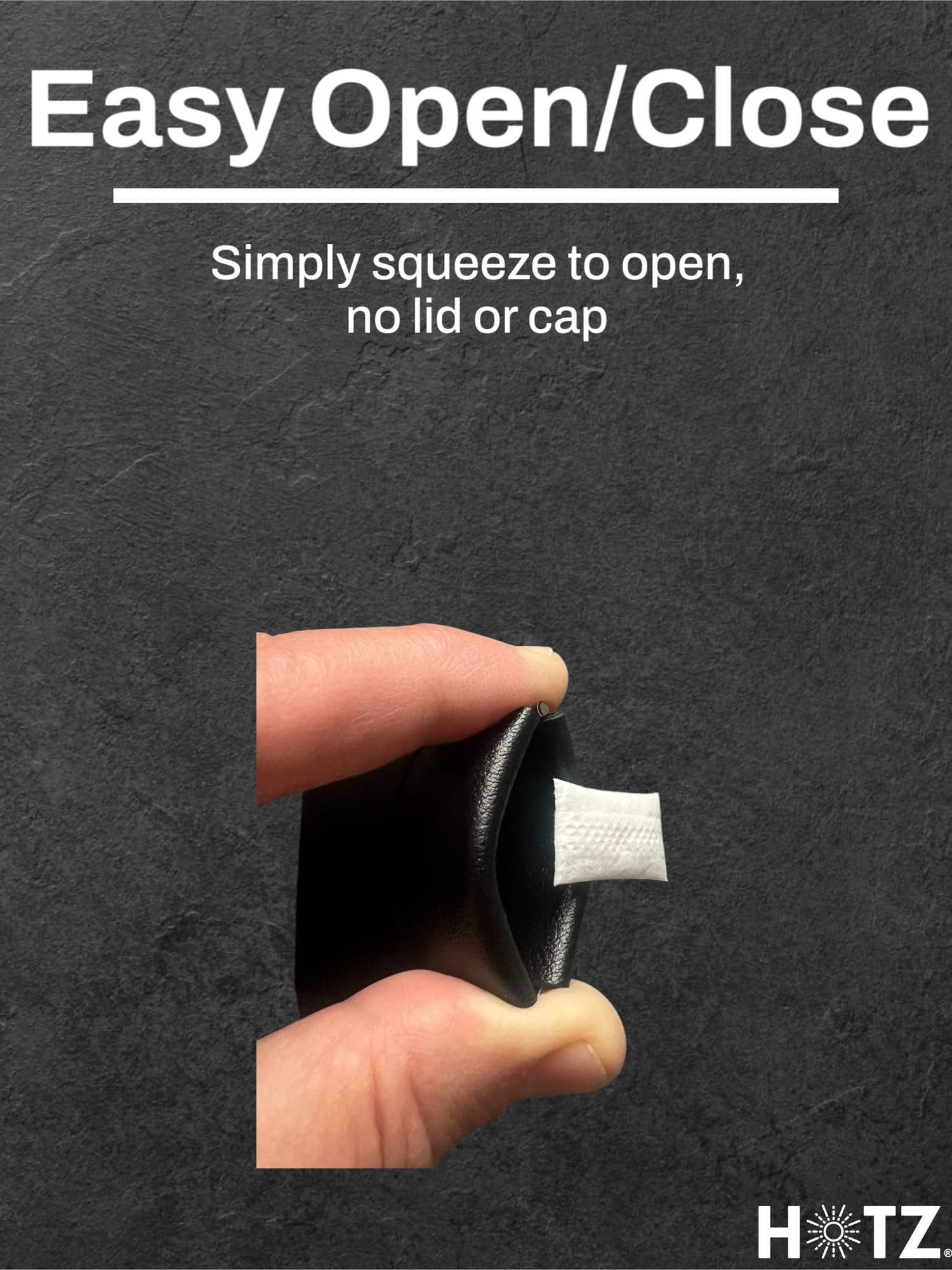 Capacidad de 7 bolsitas en HOTZ Zyn Holder, sin peso extra.
