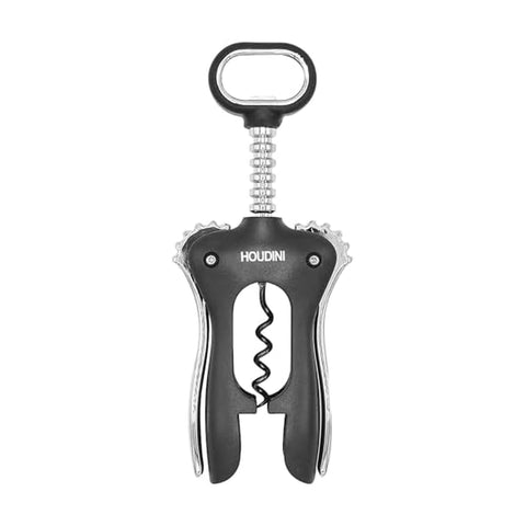 Houdini sacacorchos alas de acero inoxidable para abrir botellas con palanca extra.