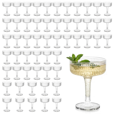 Houmury vasos plásticos 7oz para brindis, duraderos y ligeros.