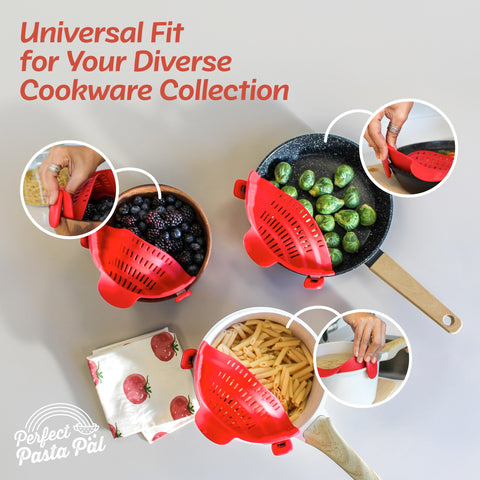 Houseify Pasta Pal silicona resistente al calor para hervir seguro