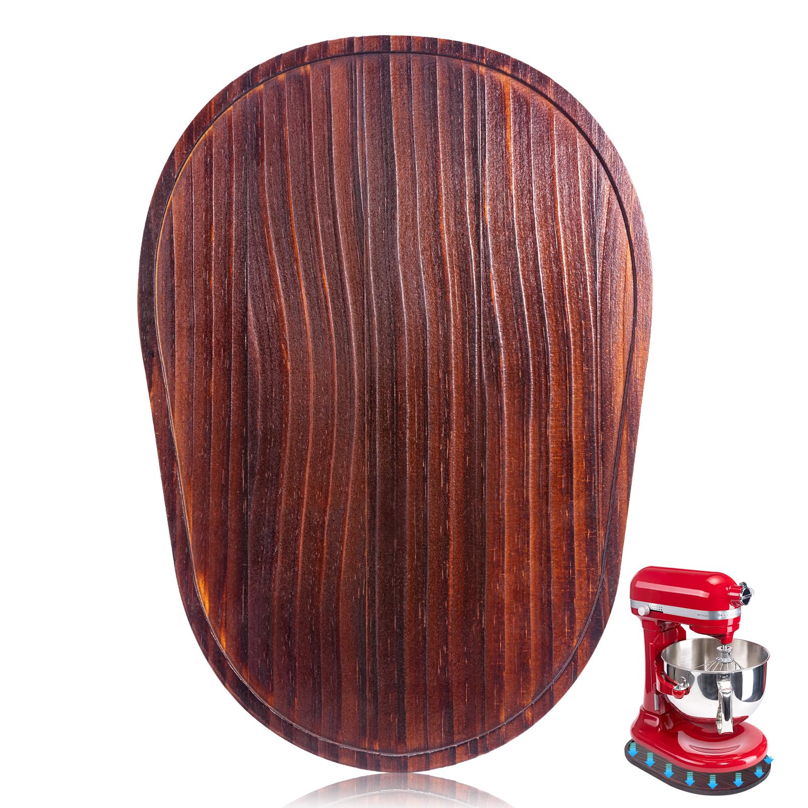HouseJoy mat de madera para mezclar: protege encimeras y evita arañazos.