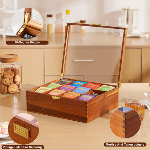 HouseJoy tapa de vidrio transparente facilita identificar sabores antes de preparar.