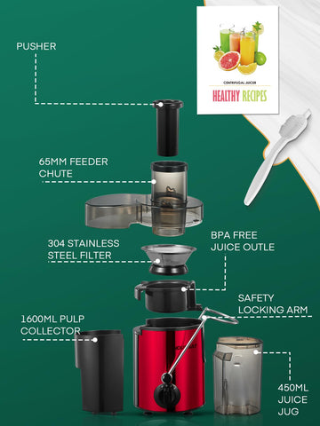 HOUSNAT Exprimidor Centrífugo diseño compacto para cocinas modernas.