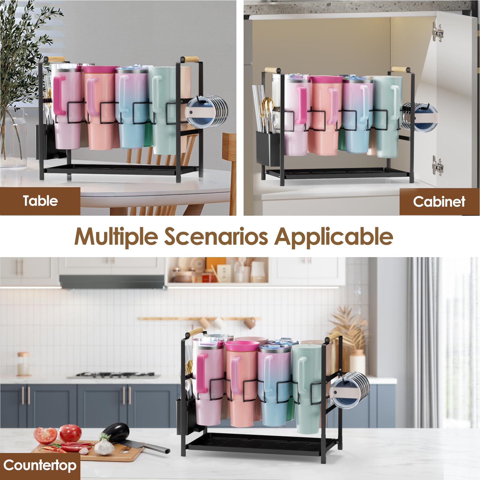 Housolution base antideslizante mantiene firme el soporte.