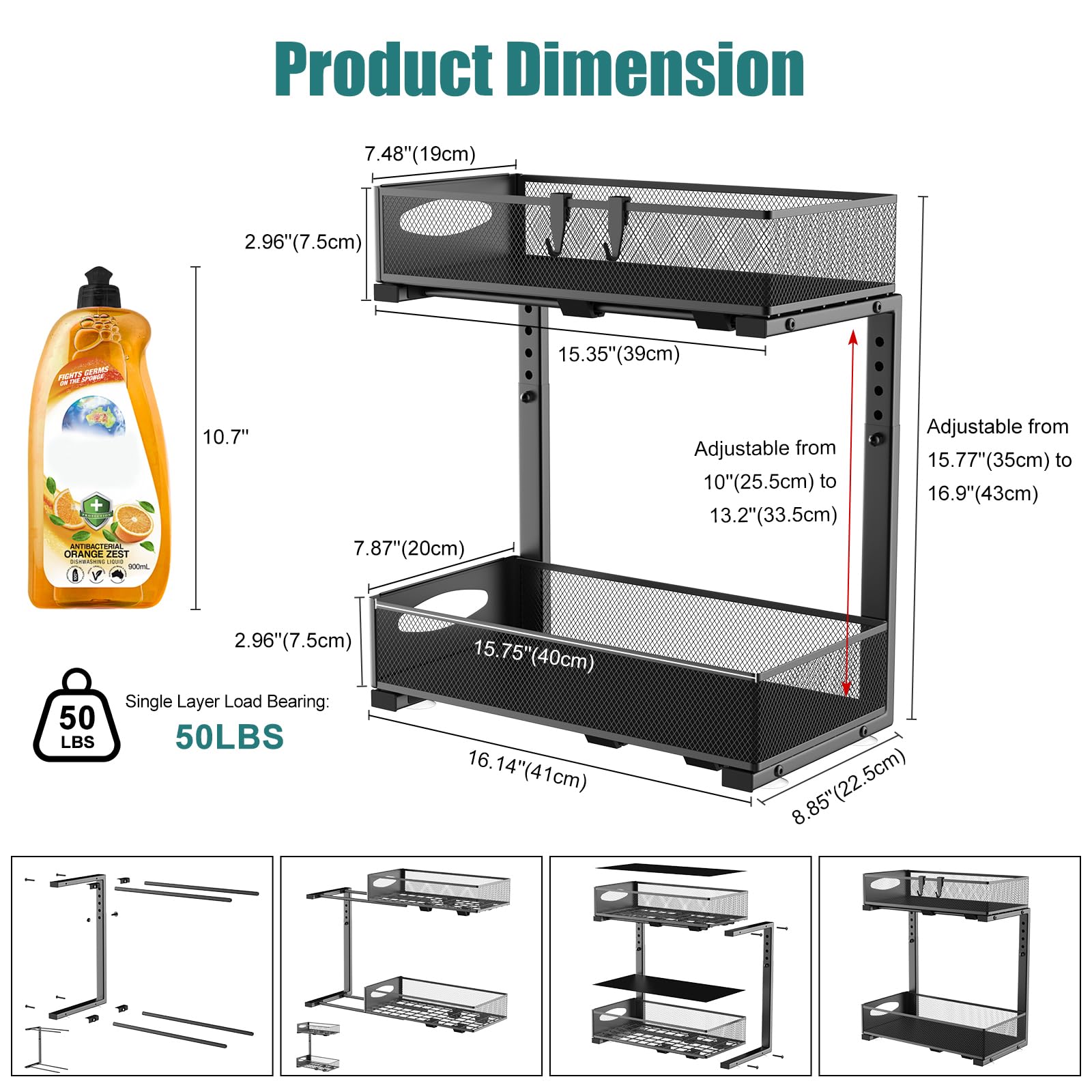 Housolution base con ventosas mantiene estabilidad en superficies