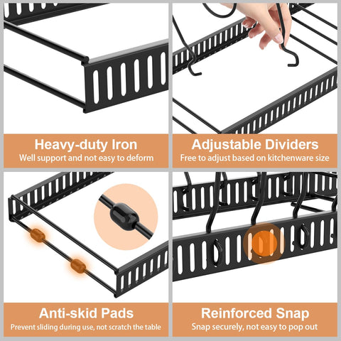 Housolution: dos formas caseras para usar como rack expandible o tapas.