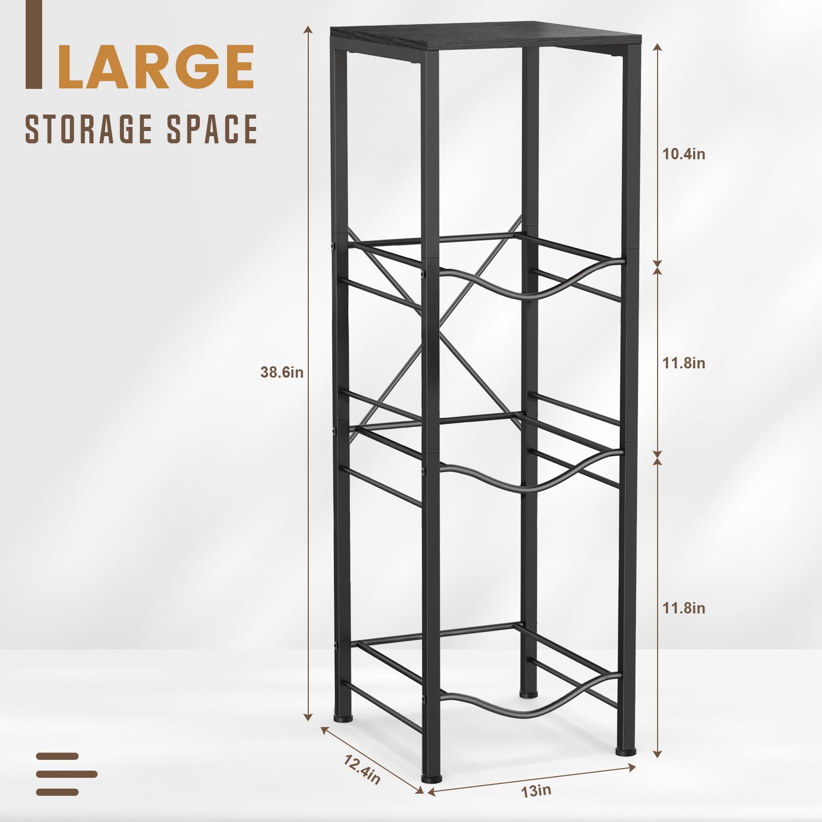 Housolution, estructura de hierro con recubrimiento negro, resistente y durable