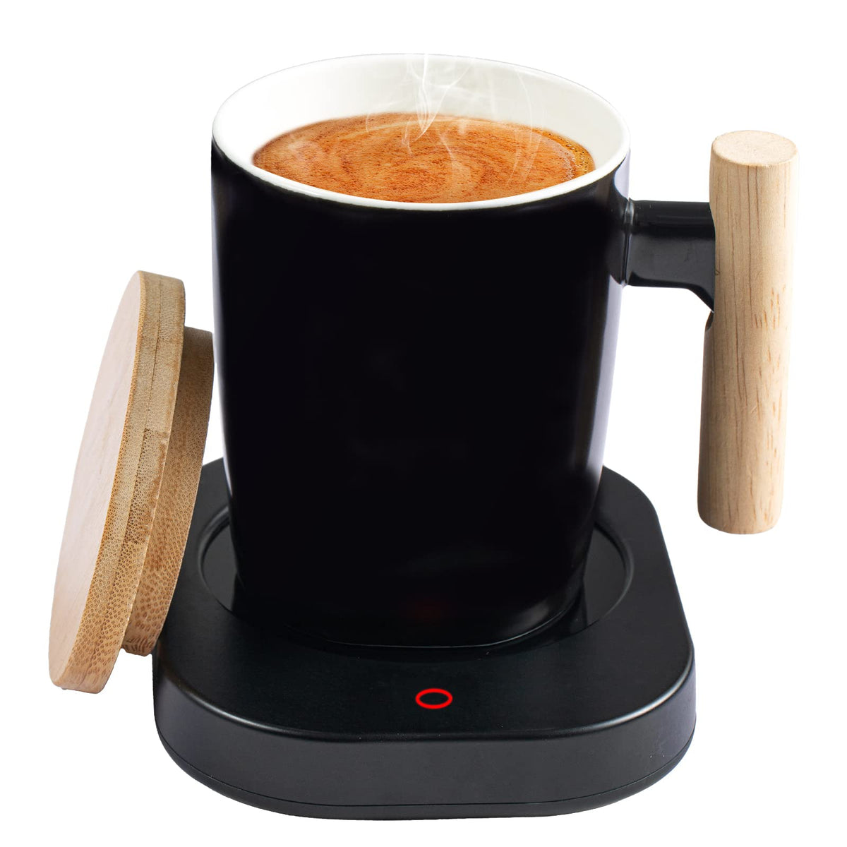 Howay calentador cafe: conjunto en escritorio mantiene la taza caliente para cualquier pausa