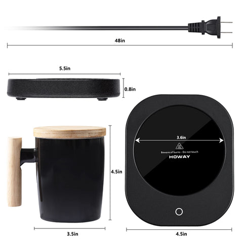 Howay diseno negro elegante regalo ideal para escritorio