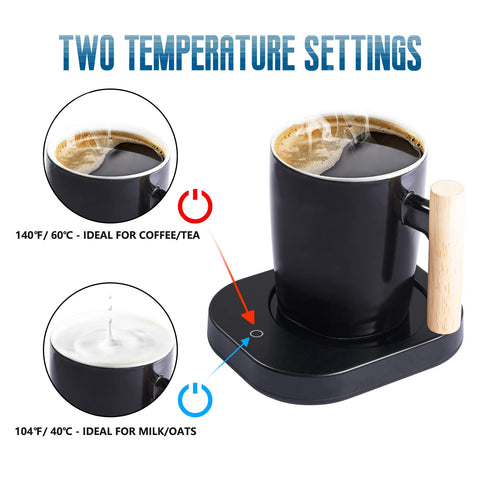 Howay taza ceramica con base de aluminio para mejor contacto con la placa