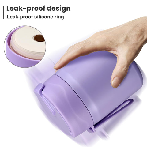 Howeemo termo con cuchara integrada para niños, ideal para meriendas escolares