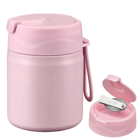 Termo Howeemo Sopa 17oz para niños rosa mantiene la comida caliente