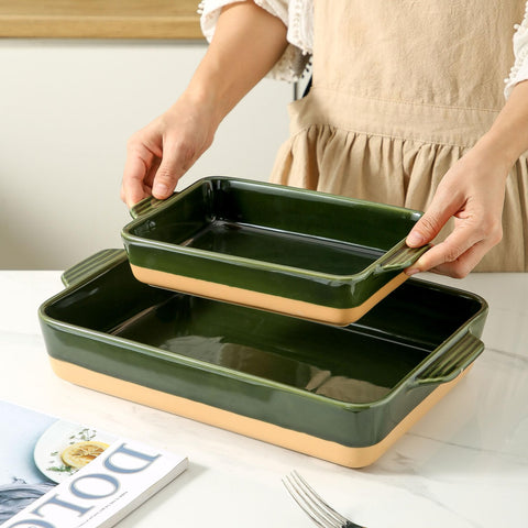 Howise plato cerámico para hornear 9x6-5, perfecto para porciones