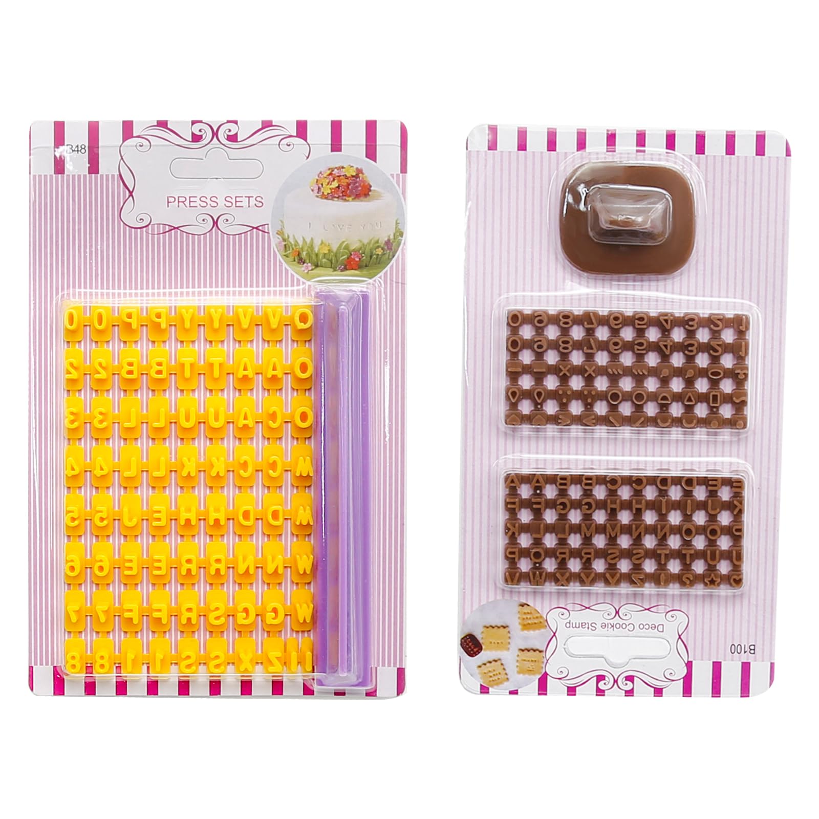 Hoypeyfiy 172 piezas: conjunto de cortadores de letras y números para galletas fáciles de decorar.