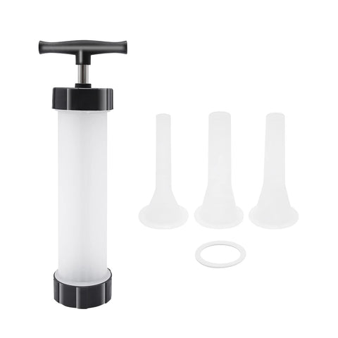 Hoypeyfiy molde manual para embutir salchichas, cilindro compacto para uso casero.