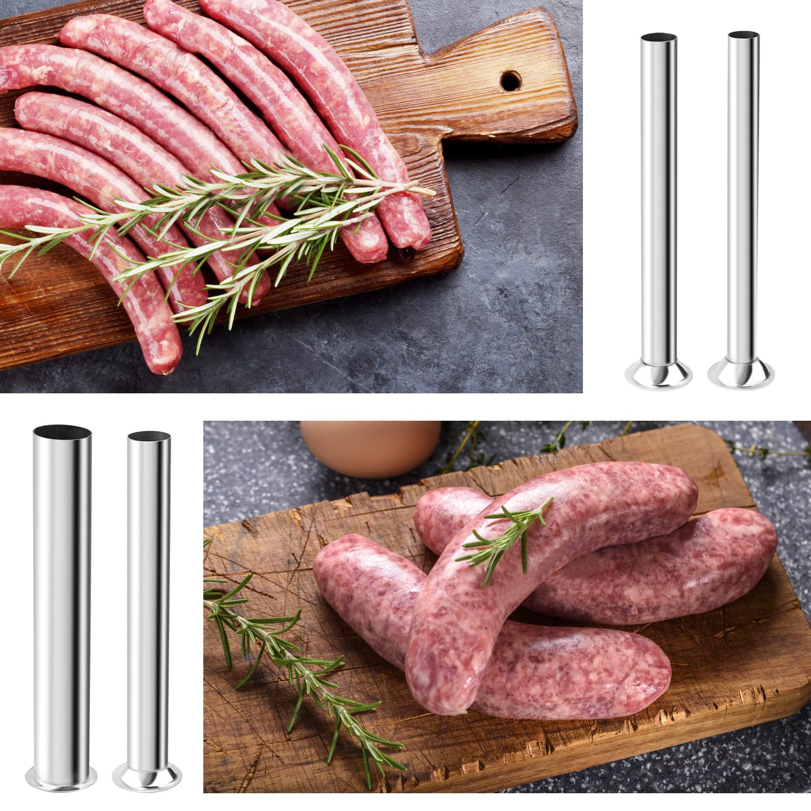 Hoypeyfiy tubos-embutidor-salchichas-facil-limpieza-lavavajillas para limpieza rápida.
