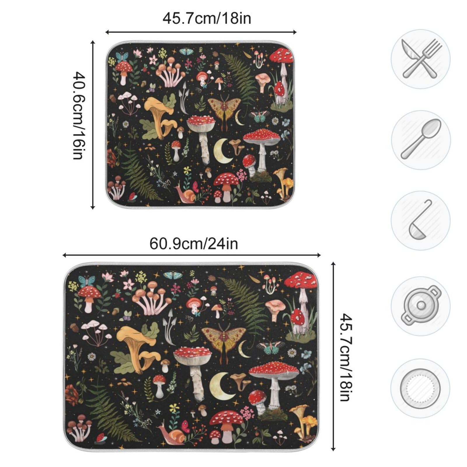 HOYYU alfombrilla reversible con secado rápido y doble cara.