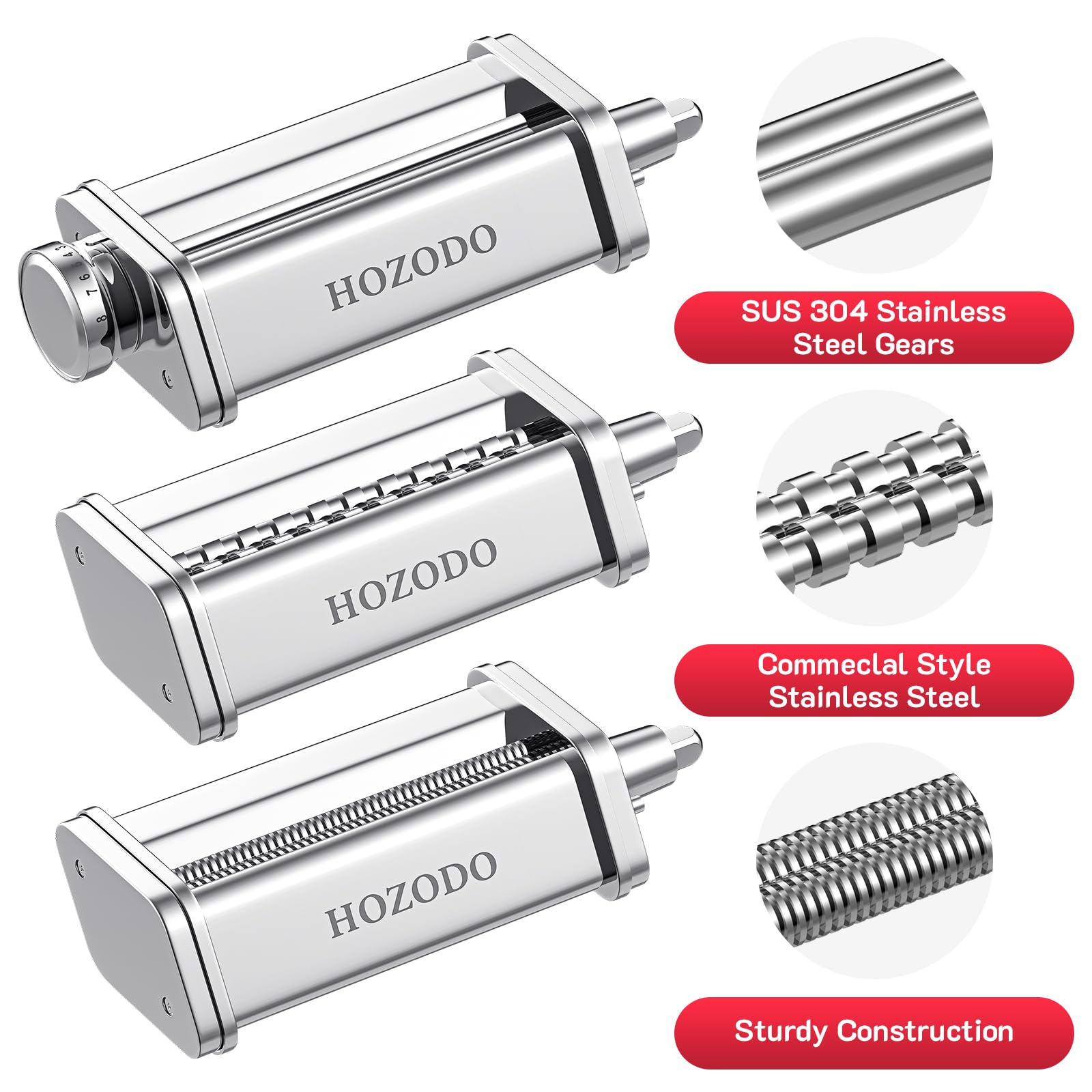 HOZODO acero inoxidable para accesorio KitchenAid, duradero y fiable.
