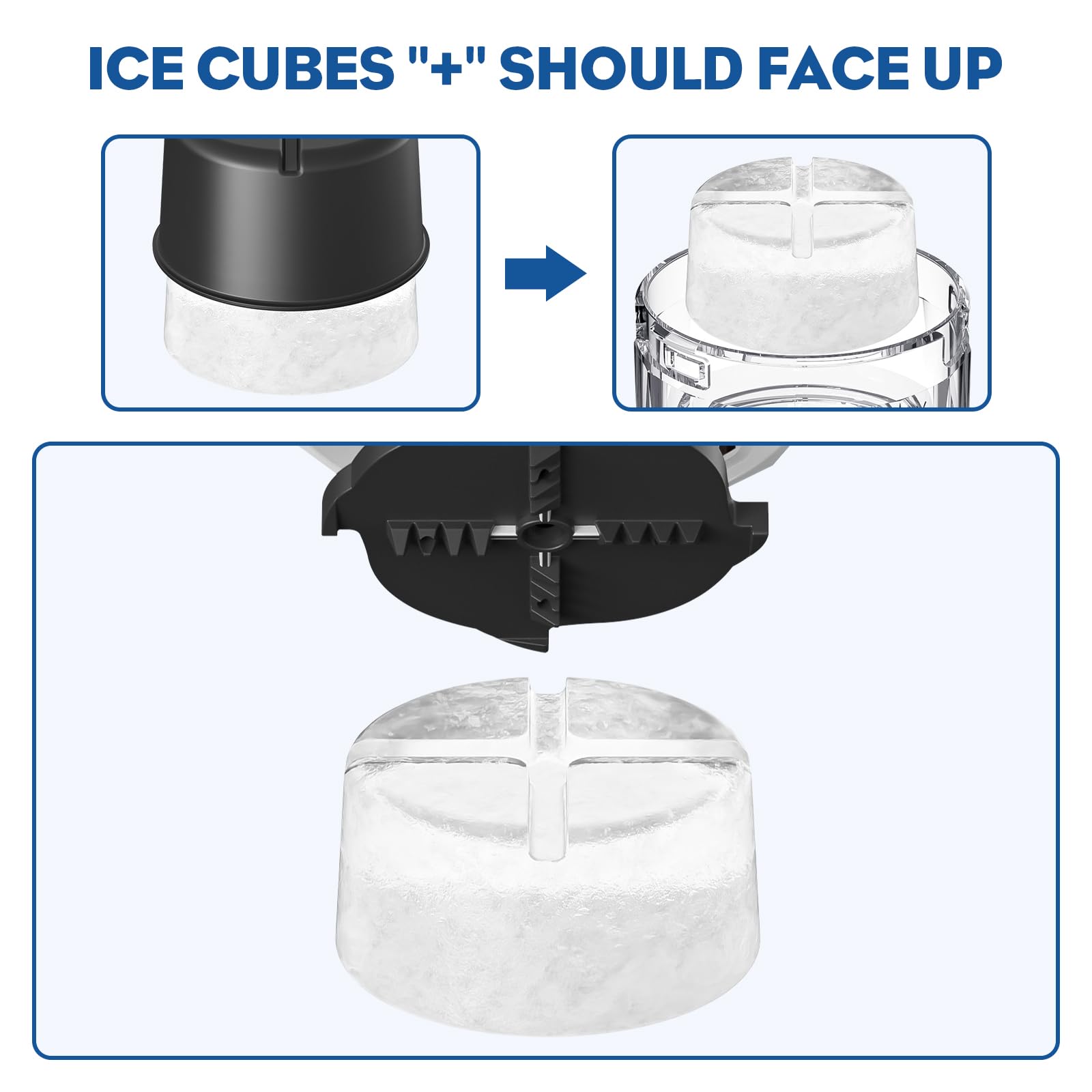 HOZODO congelación a 0 grados para hielo perfecto