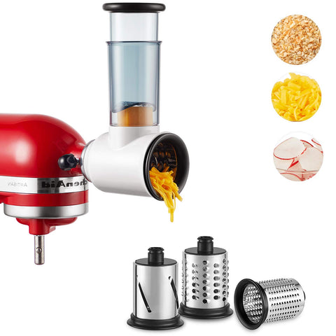 HOZODO Cortador y rallador en batidora KitchenAid para tareas versátiles en la cocina