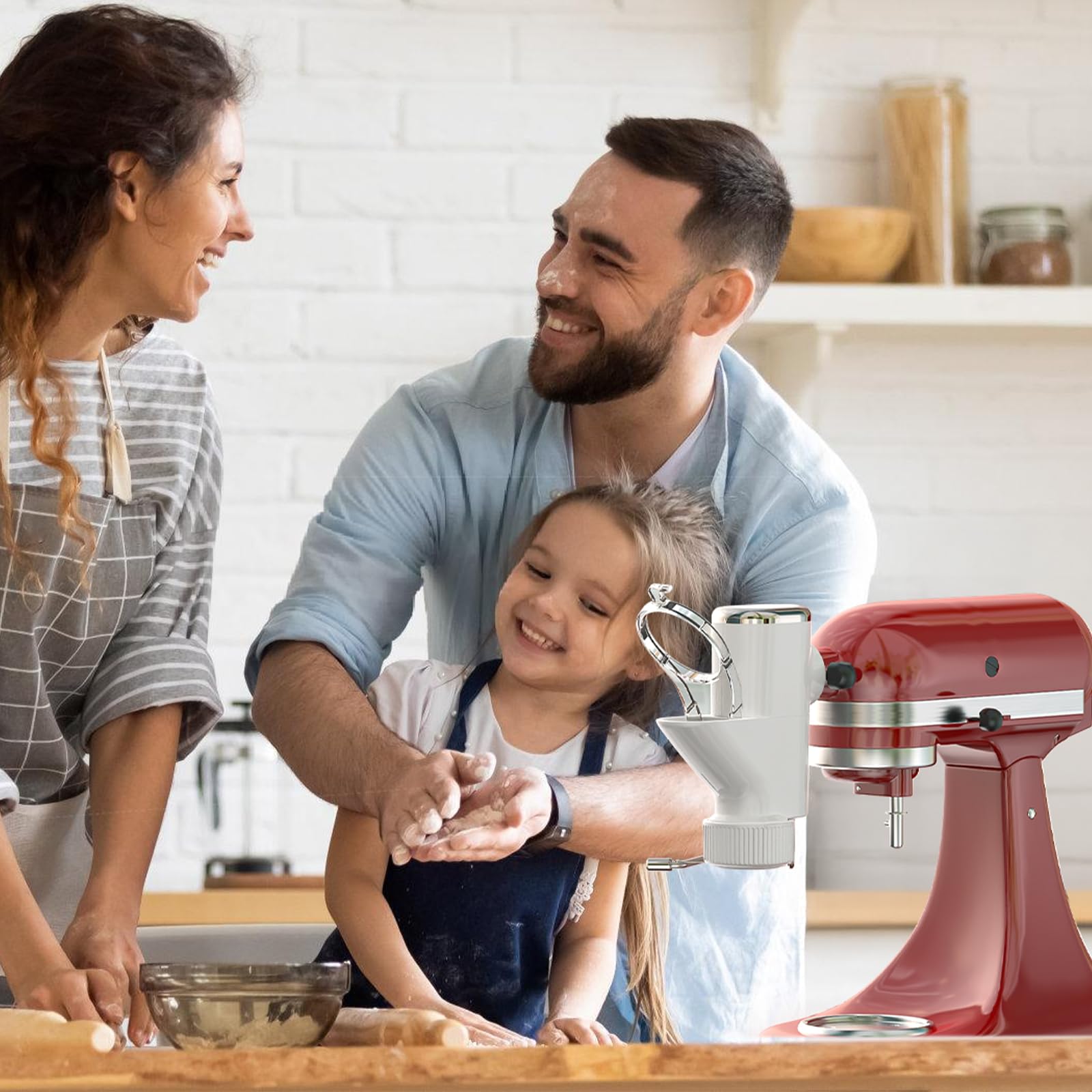 HOZODO prensa de pasta para KitchenAid con bucatini, experiencia artesanal en casa