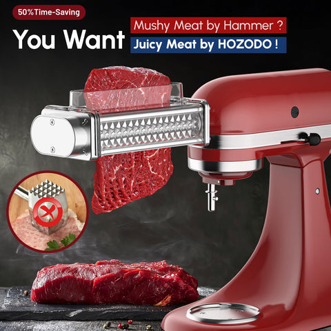 HOZODO tenderizador para KitchenAid, engranajes robustos para rendimiento duradero